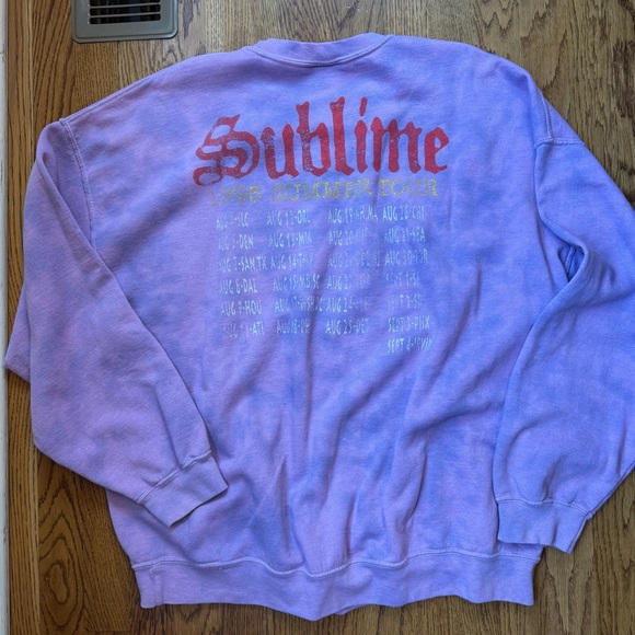 Urban Outfitters Sublime Purple Crewneck Graphic Women's Sweatshirt S/M - Picture 9 of 9